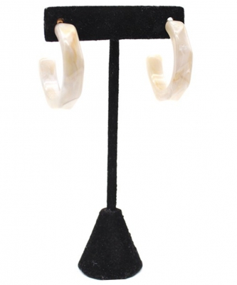 Fashion Hoop Earring ES700130 GRAY